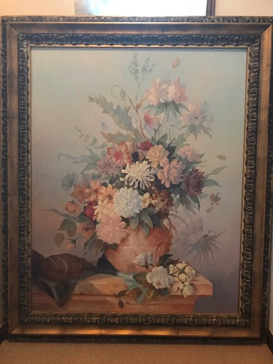 イタリア画家　Si  油絵  40号  本物