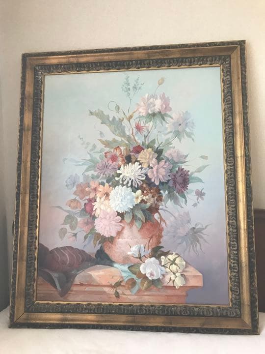 イタリア画家　Si  油絵  40号  本物