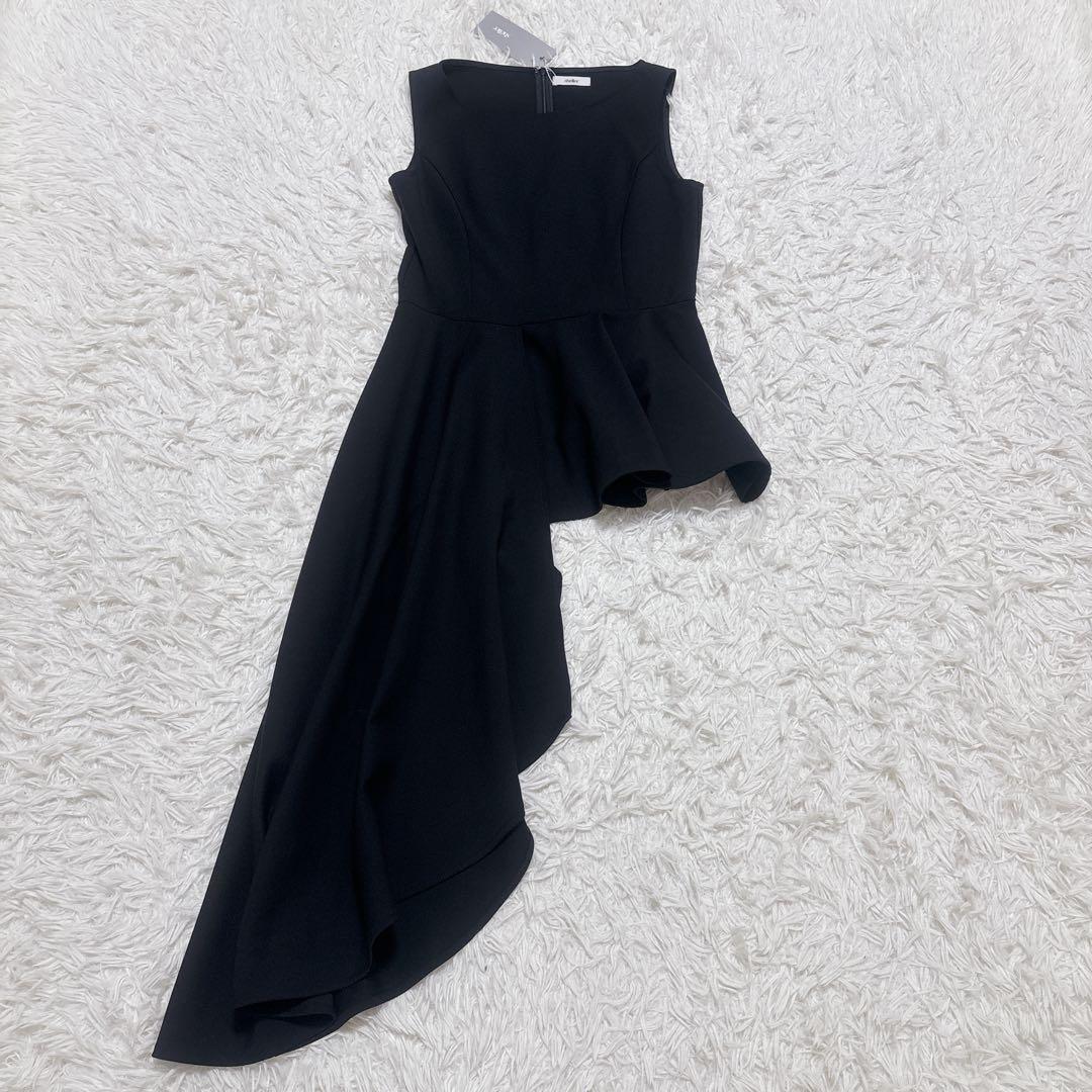 【新品未使用】sheller シェリエ　サイドテール ペプラムトップス　ブラック