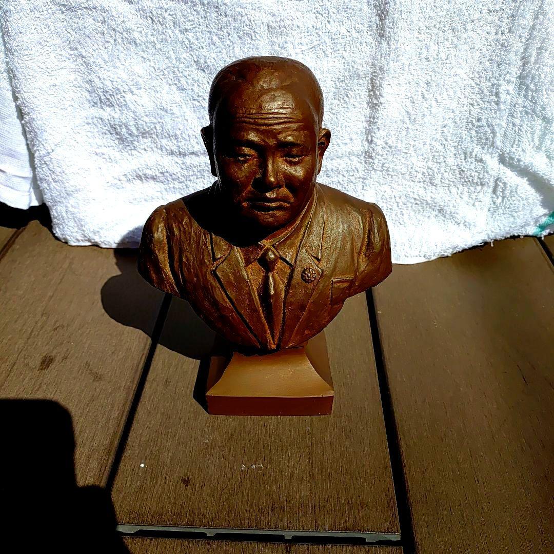 田中角栄 ブロンズ製胸像 約20cm