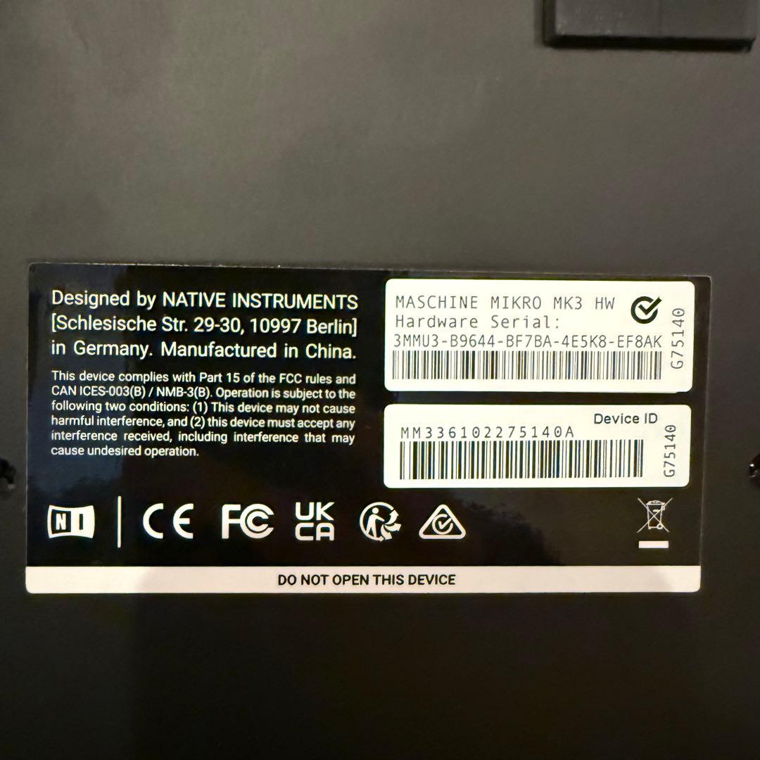 MASCHINE MIKRO MK3 音楽