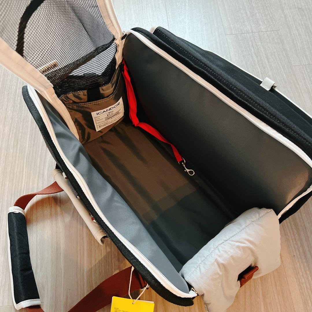 新品【iCANDOR】 i bag （Sassy Cream）犬用キャリーケース