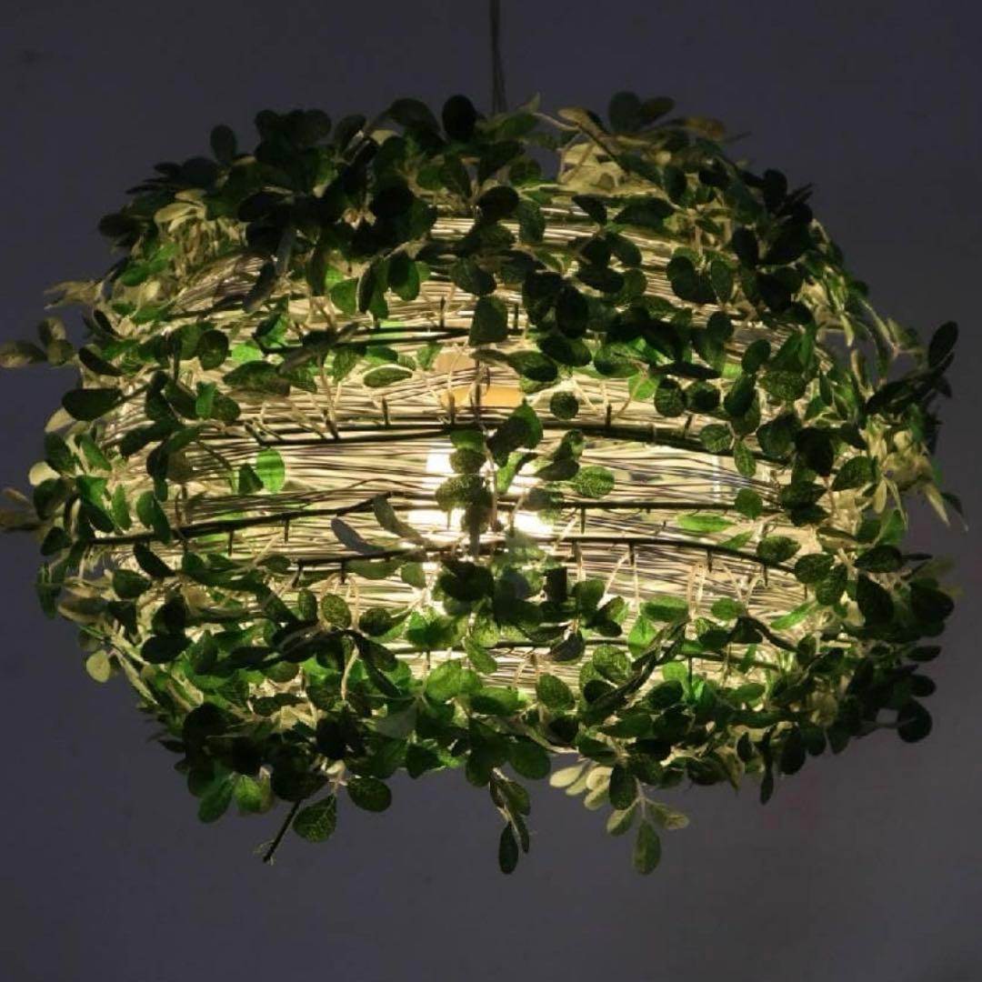 ディクラッセ オーランドビッグ ペンダントライト 人工グリーン 造花 カフェ等