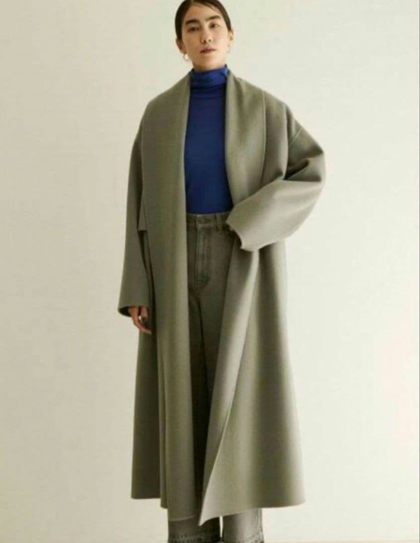 【新品未使用】フリーダムコート ショールカラー ロングガウン　吉高由里子着用