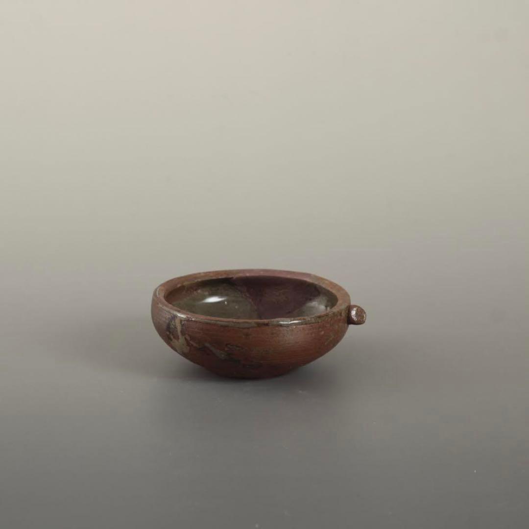 丹波 盃 酒器 古美術 古道具 アンティーク 丹波焼 平盃 丹波手付き盃