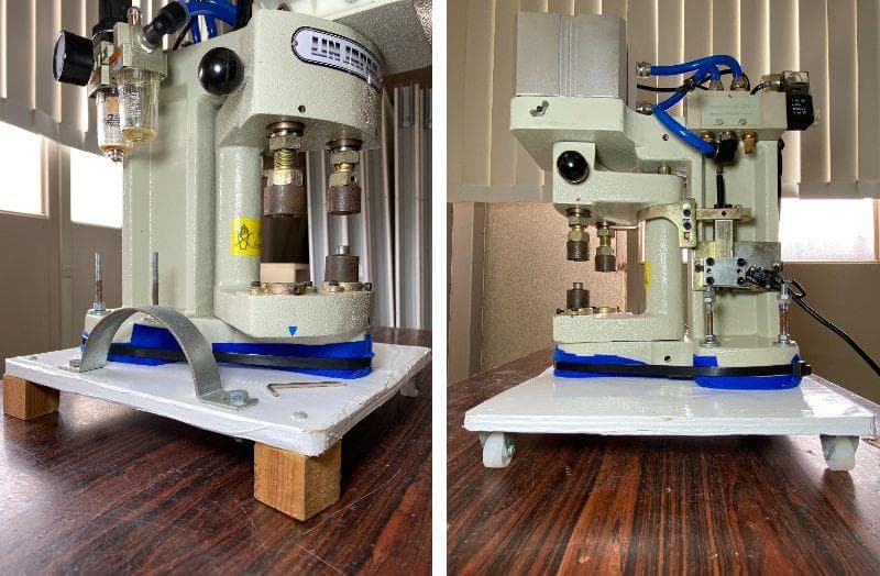 エアー式はと目打ち機　モデルNO-SMM-02-100