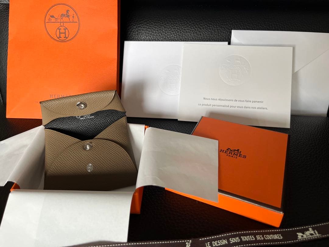 エルメス パーソナルオーダー バスティア K刻印 エプソン 黒 エトゥープ 新品