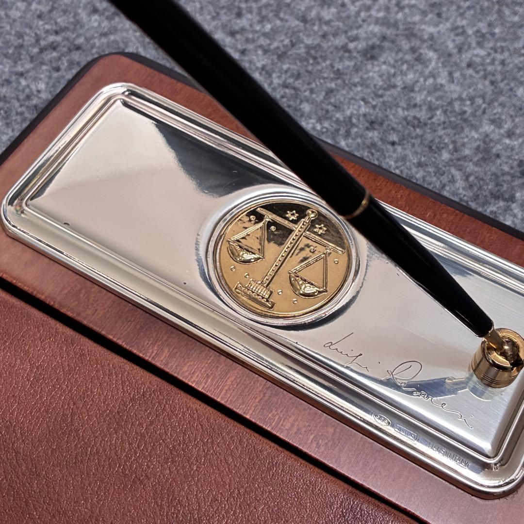 【極美品】Leader Argenti イタリア製 デスクメモ シルバー925