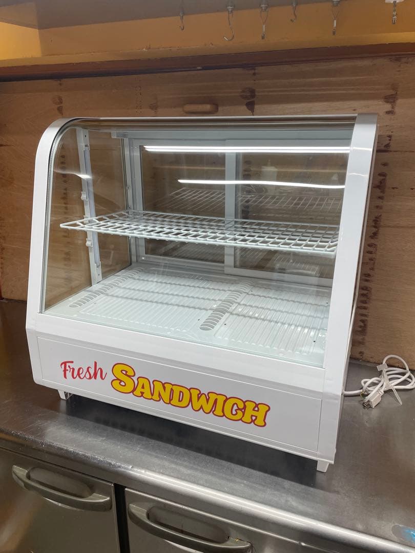 冷蔵　ショーケース ドリンクショーケース　中型 ホワイト　美品　冷蔵庫