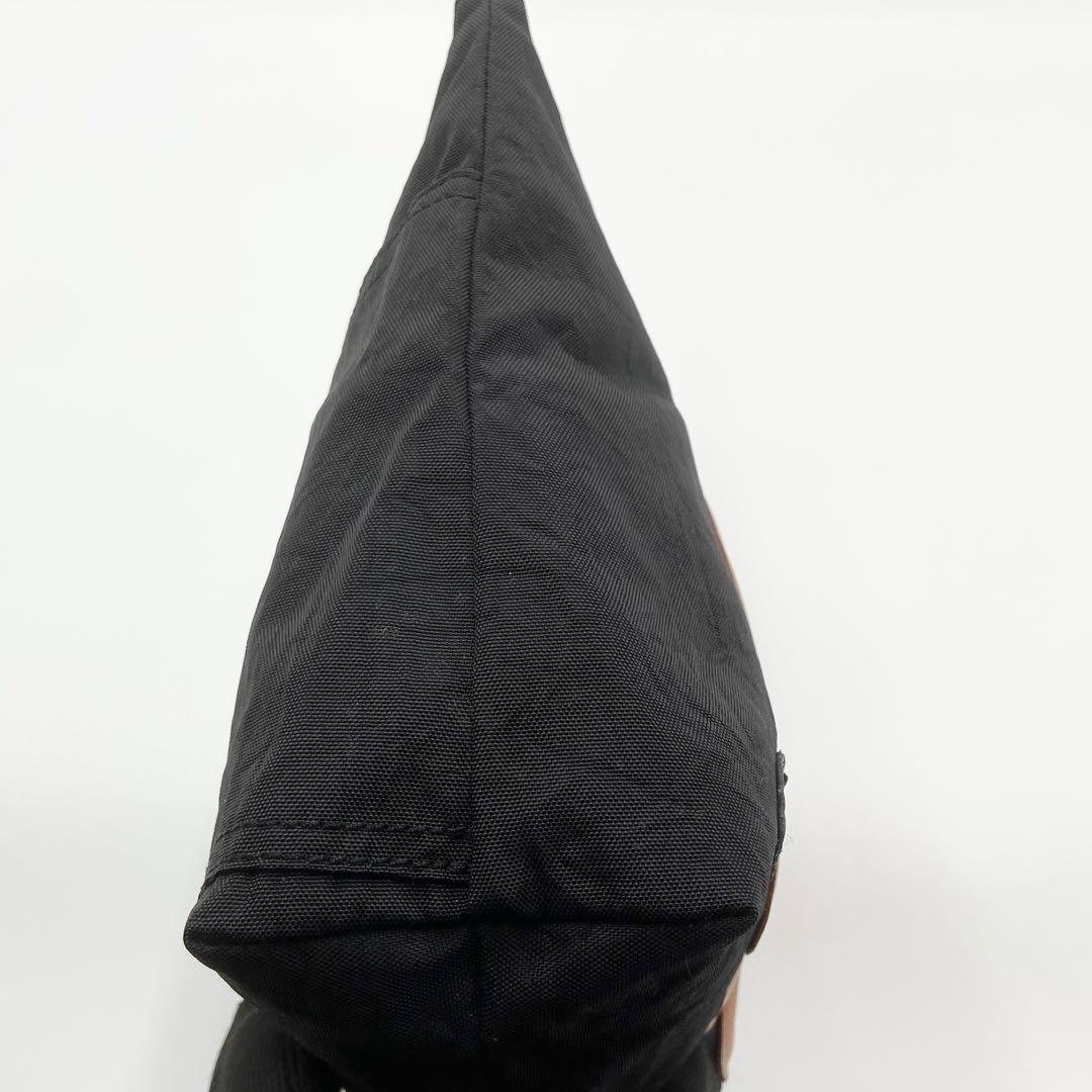 極美品　IBIZA イビサ　ゾウ　ハンドバッグ　ナイロン　レザー　ブラック