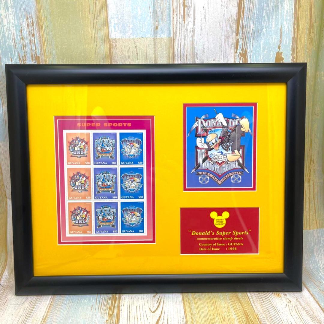 世界限定150枚 レア★ドナルドダック★スタンプアートギャラリー 額縁