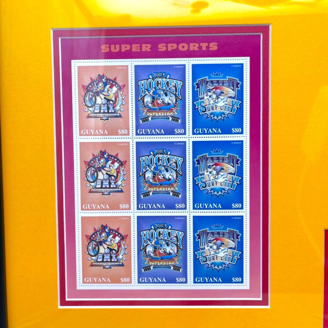 世界限定150枚 レア★ドナルドダック★スタンプアートギャラリー 額縁