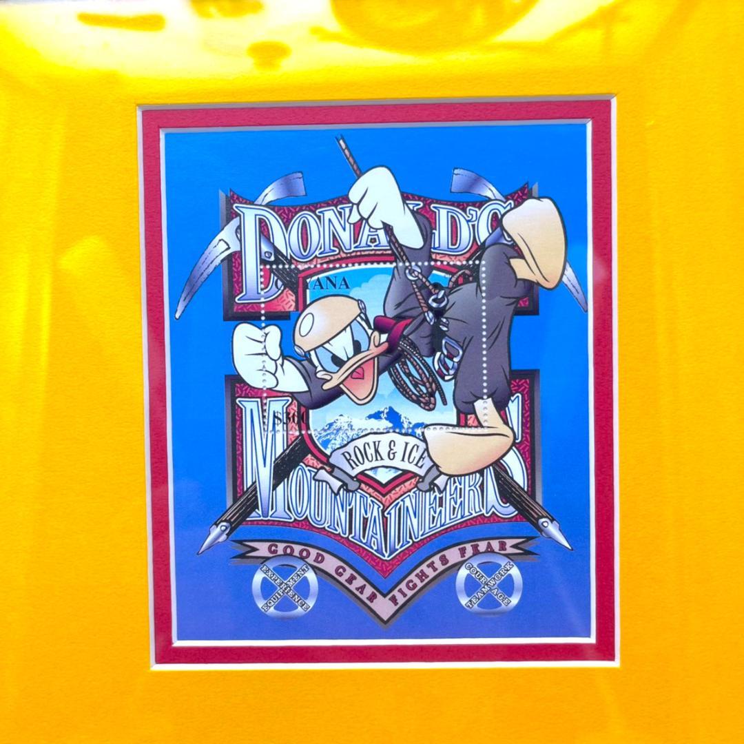 世界限定150枚 レア★ドナルドダック★スタンプアートギャラリー 額縁