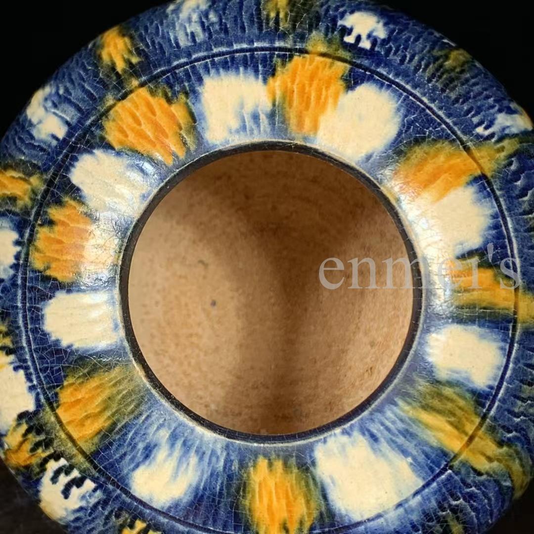 中国古美術・唐三彩・蓋付き壺・壺・花瓶・陶芸・文房具・置物・茶道具