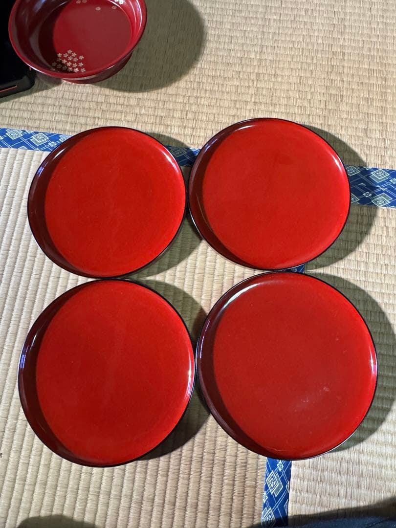 漆器　まとめ売り　天然木　漆塗り　26枚セット