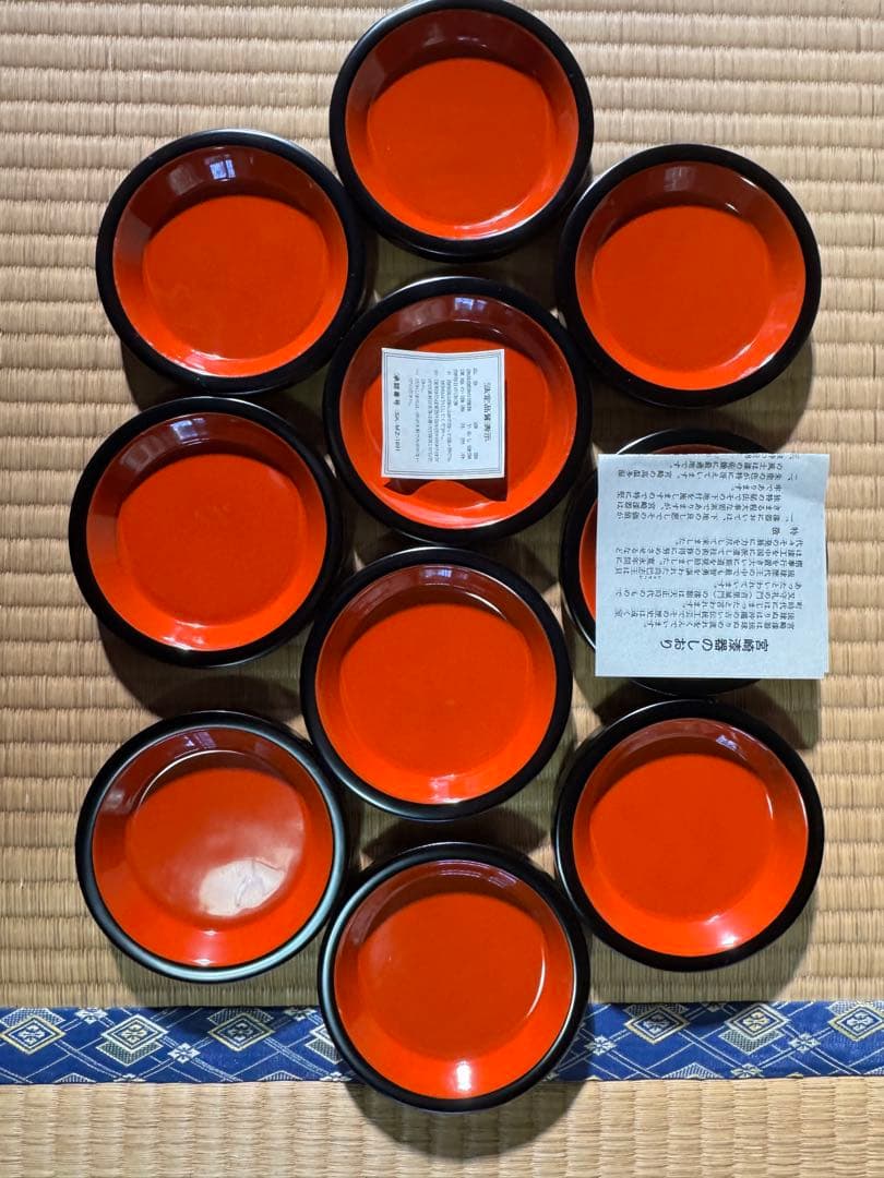 漆器　まとめ売り　天然木　漆塗り　26枚セット