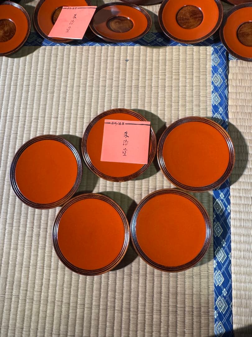 漆器　まとめ売り　天然木　漆塗り　26枚セット