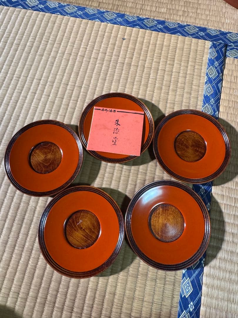 漆器　まとめ売り　天然木　漆塗り　26枚セット