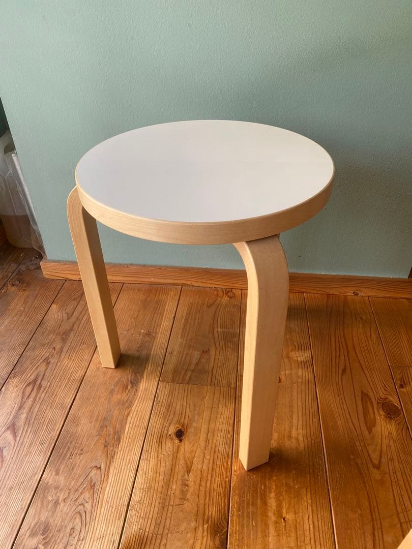 【正規品】artek スツール 60 ホワイト ラミネート