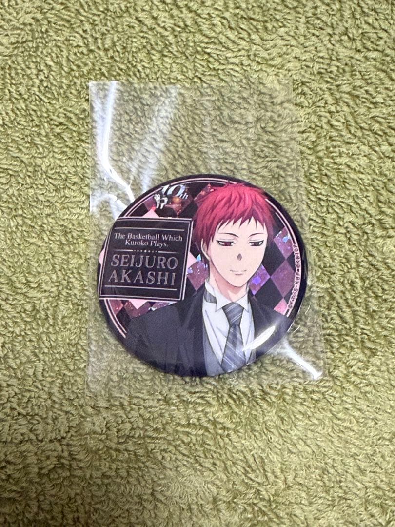 黒子のバスケ 10周年赤司征十郎 ホログラム スペシャルくじ　梅田展 缶バッジ