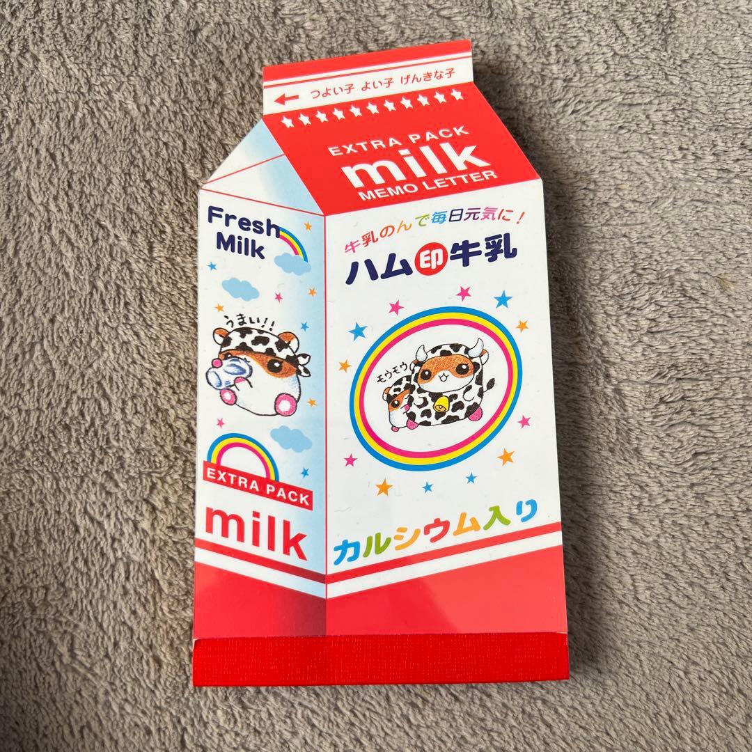 平成レトロ　メモ帳　ハム印牛乳KAMIO JAPAN カミオジャパン
