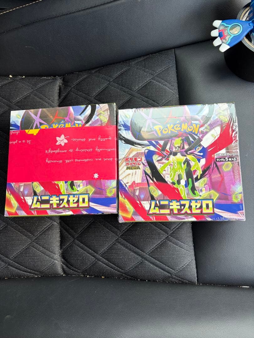 美品　ポケモンカードMEGA ムニキスゼロ2BOX シュリンク無し ぺりぺり付