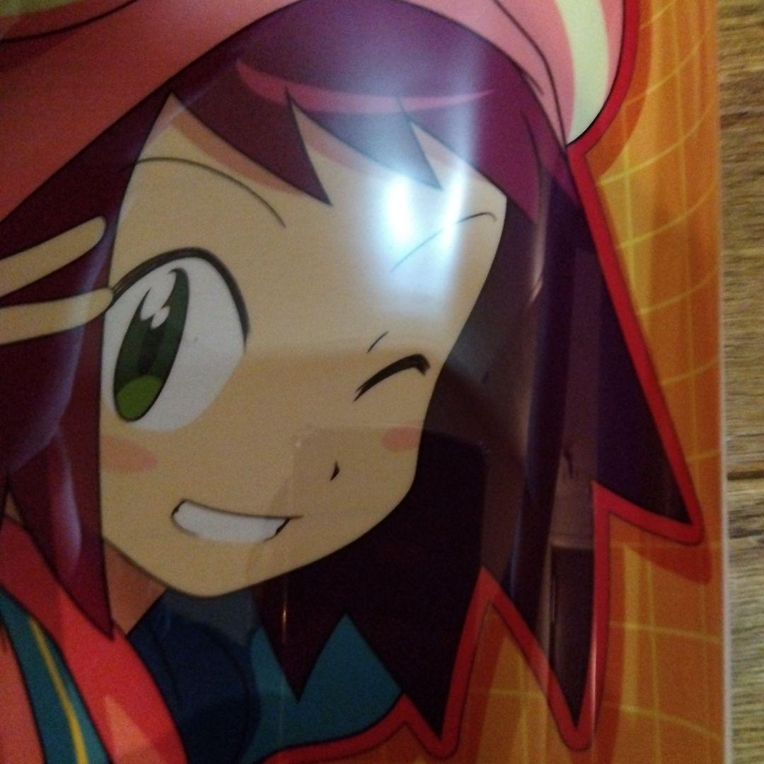 流星のロックマン クリアポスター 響ミソラ&白金ルナ　カプコン