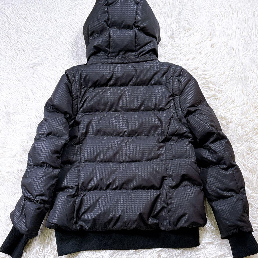 【サイズL⭐️3WAY】キャロウェイ　ダウンジャケット　ゴルフ　金刺繍　アーガイル