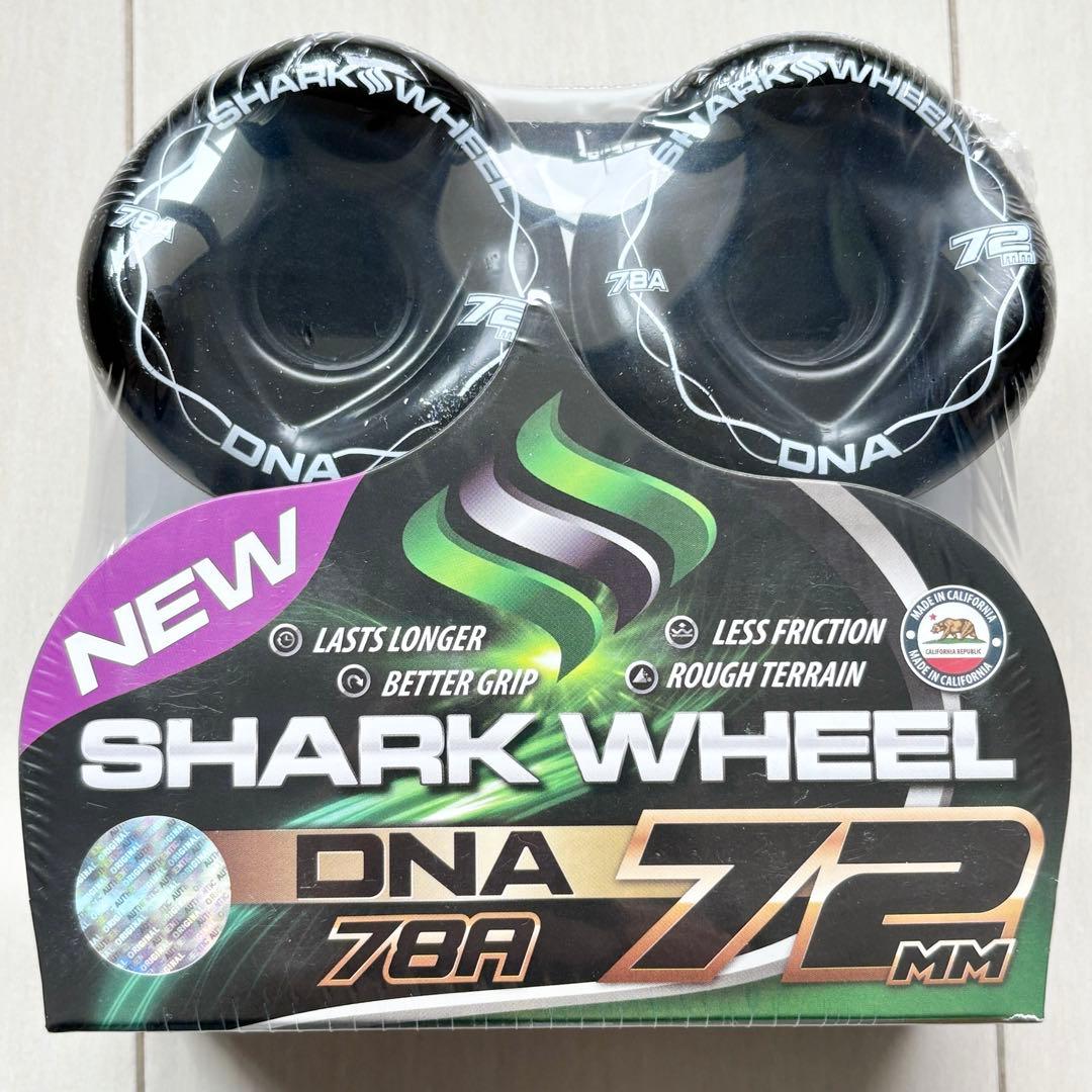 47☆新品 未開封☆シャークウィール 72mm 78a ブラック