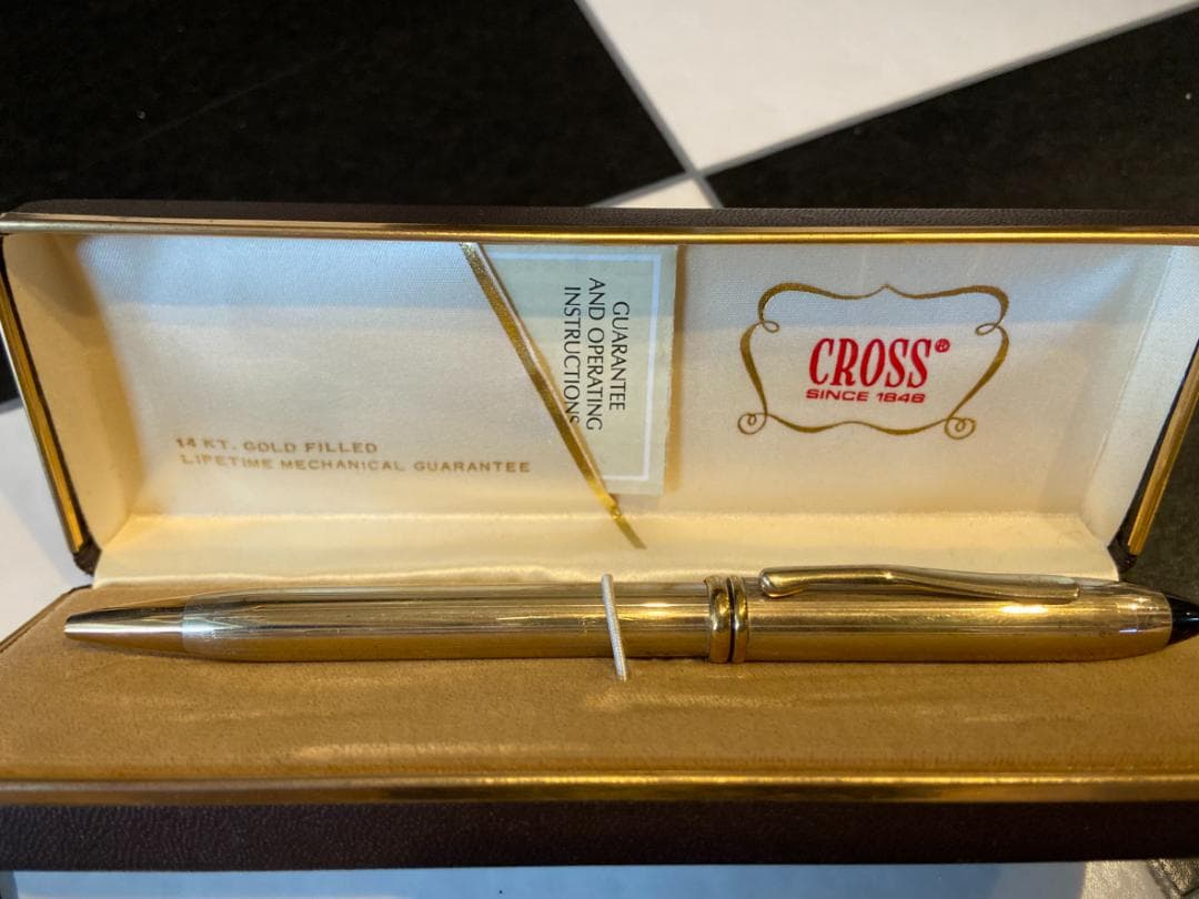 ◇クロス CROSS ボールペン 14KT GOLD 筆記体 ヴィンテージ(3)