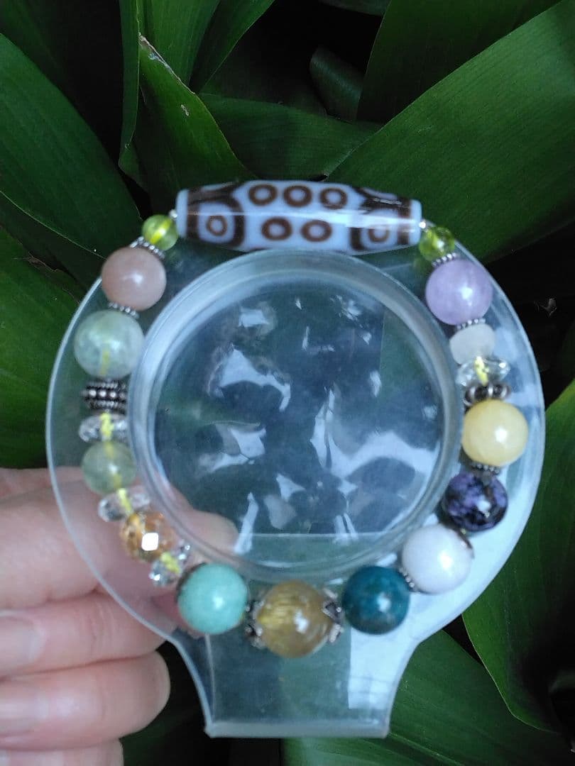 完全無欠❇二十一眼天珠Ⅰ⭐白天珠Ⅰ天珠ブレスレットⅠ