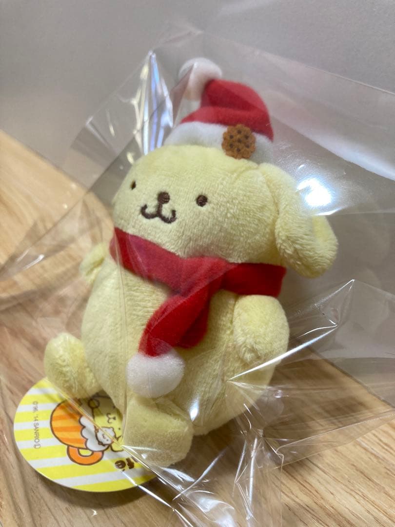 ポムポムプリン マスコットぬいぐるみ ポムポムプリンカフェ クリスマス マフラー