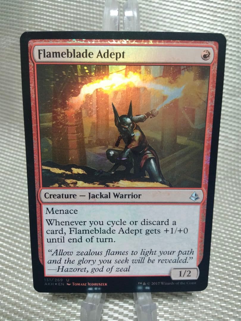 【ご確認用】アモンケット foil 炎刃の達人 英語 1枚　MTG