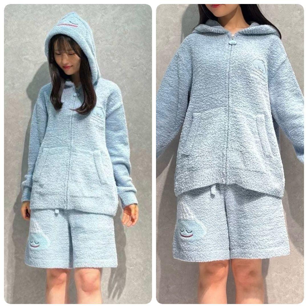 ジェラートピケ ドラゴンクエスト パウダースライムパーカ＆ハーフパンツセット