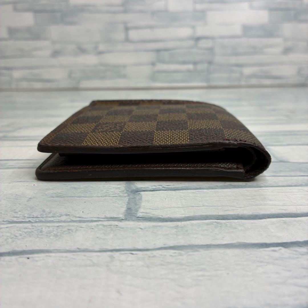 美品　55 LOUIS VUITTON ルイヴィトン　ダミエ　二つ折り財布