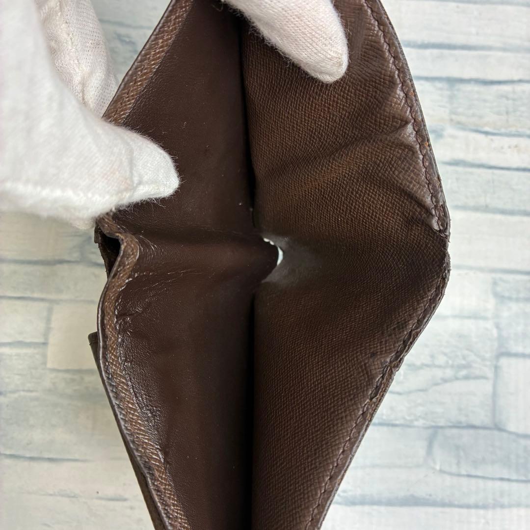 美品　55 LOUIS VUITTON ルイヴィトン　ダミエ　二つ折り財布