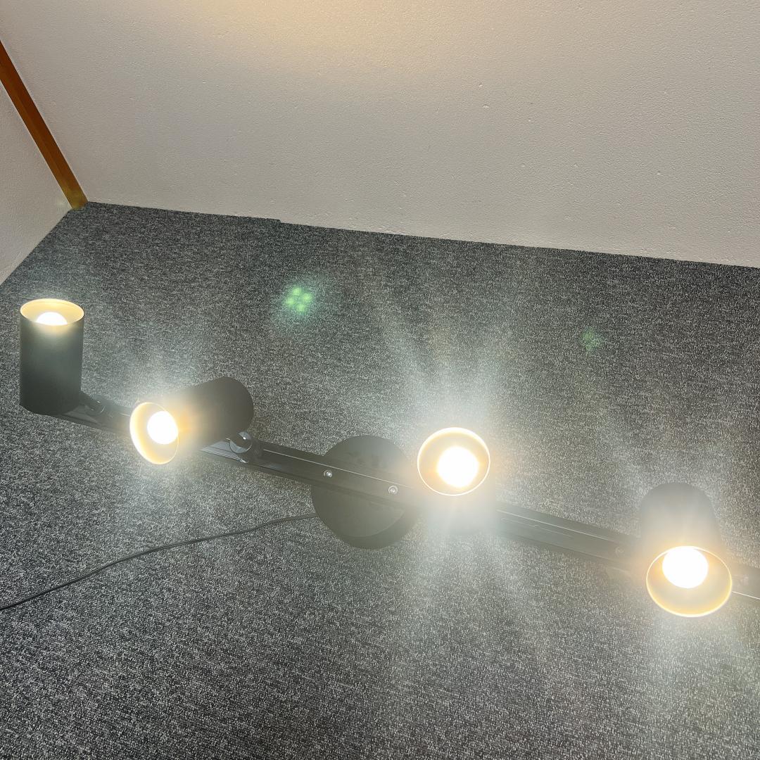 【美品】無印良品　MJ-1603 スポットライト 4灯式 黒