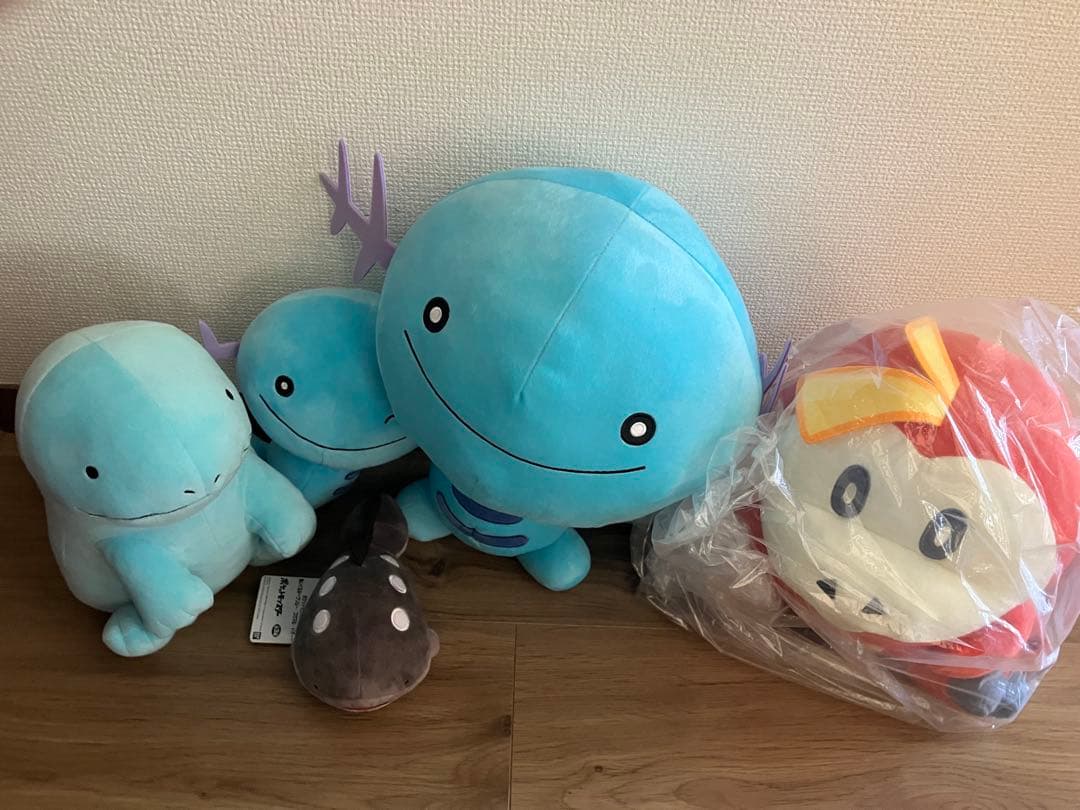 ふわふわ抱きぬいぐるみ ヌオー・2枚目以降プライズウパードオーホゲータセット