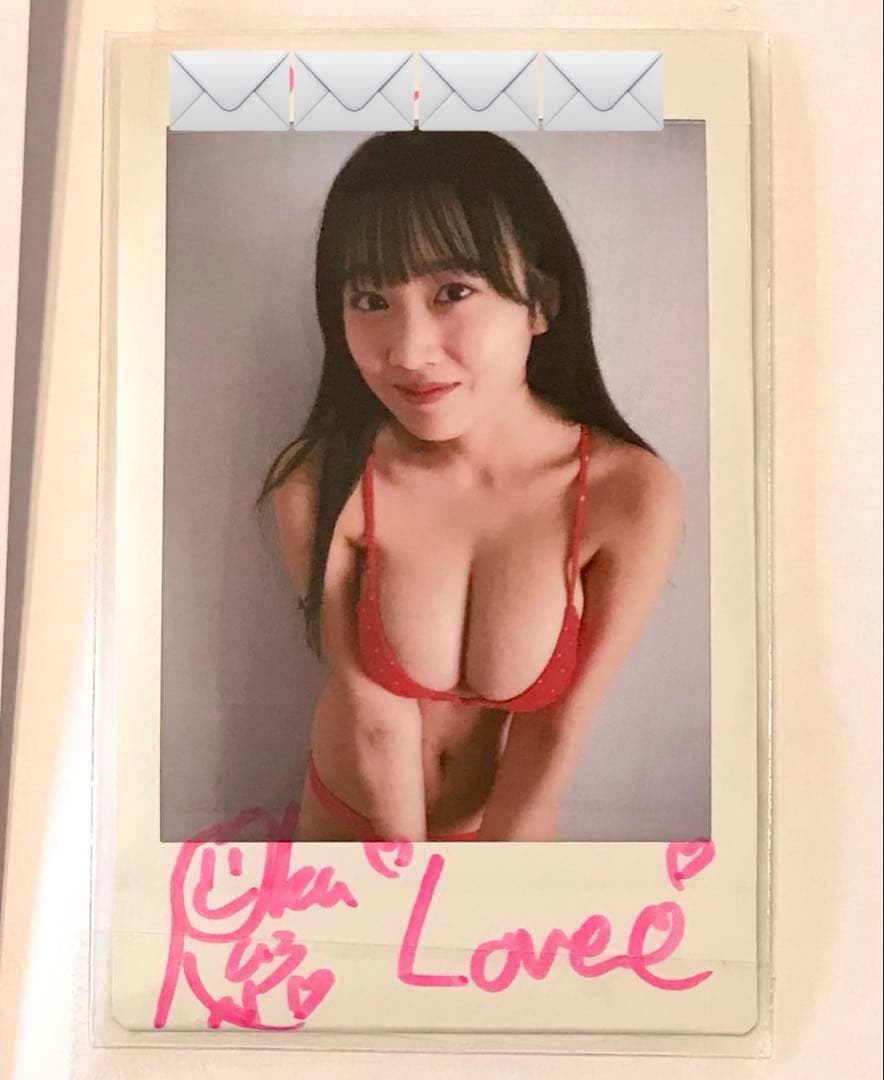 奥村梨穂 直筆サイン入りチェキ 当選品