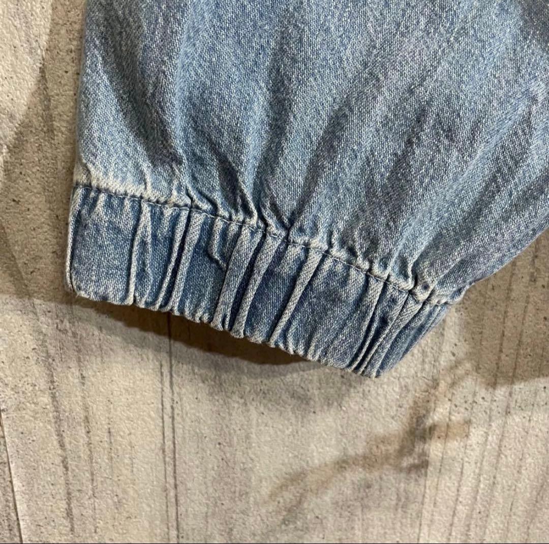 【希少入手困難】ポロスポーツ　刺繍ロゴ入　デニムアノラックジャケット　XL