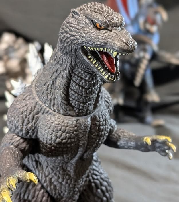 ＦＷゴジラ＆ガイガン（公開年発売版）＋機龍（現行サイズ）バンダイソフビ
