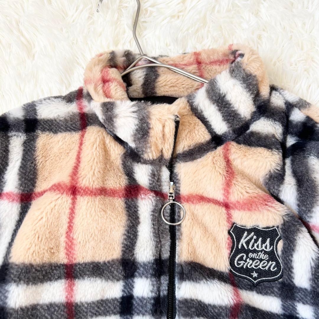 キスオンザグリーン　ゴルフウェア　チェック柄　セットアップ　ジャケット　スカート