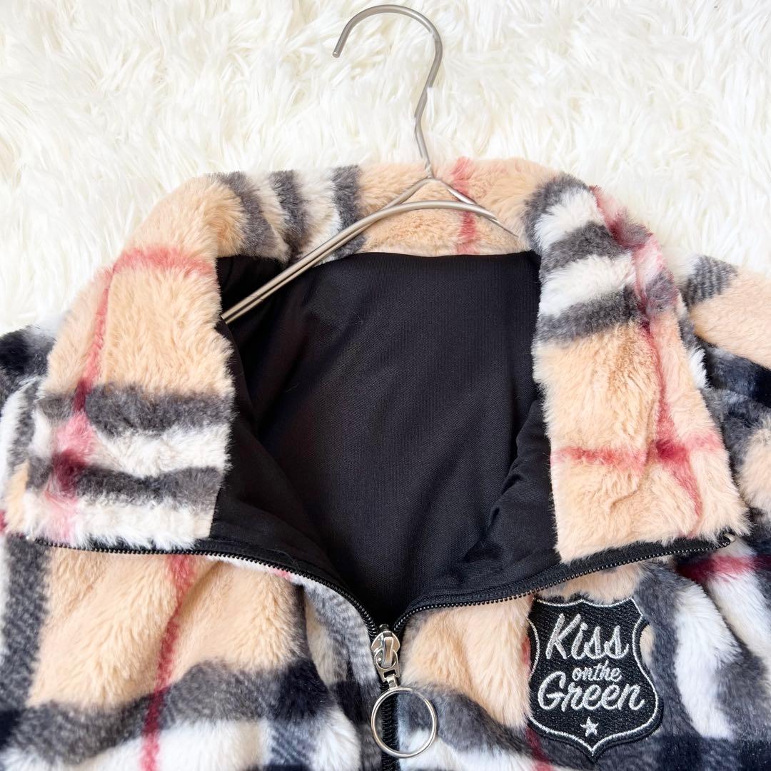 キスオンザグリーン　ゴルフウェア　チェック柄　セットアップ　ジャケット　スカート