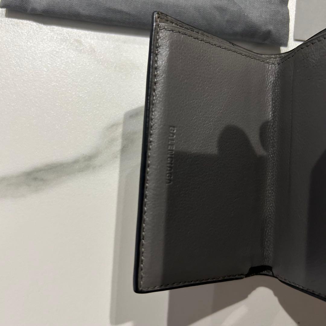BALENCIAGA ネオクラシック ミニウォレット 三つ折り財布 グレー