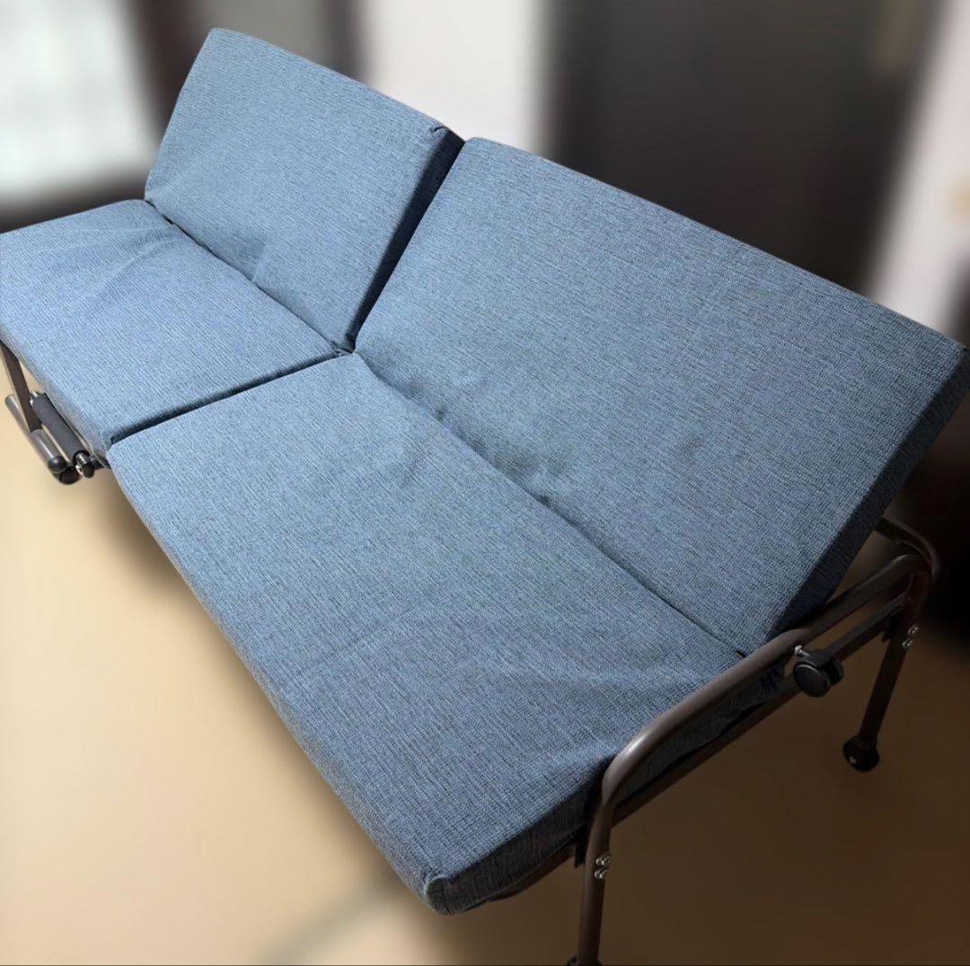 【未使用品】ニトリ 折り畳みベッド ソファ 折りたたみ ベッド【送料込】