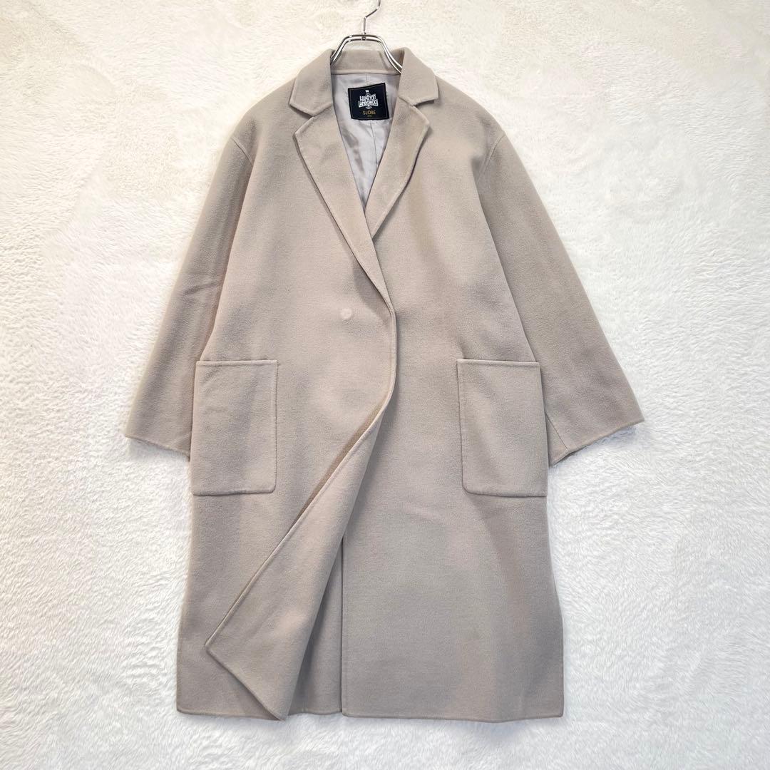 人気✨スローブイエナ ハミルトン ダブルフェイス チェスターコート ベージュ
