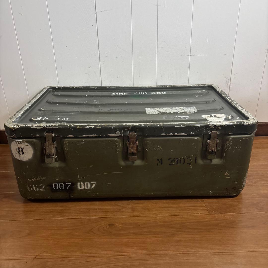 米軍　実物　アルミコンテナ　送料無料