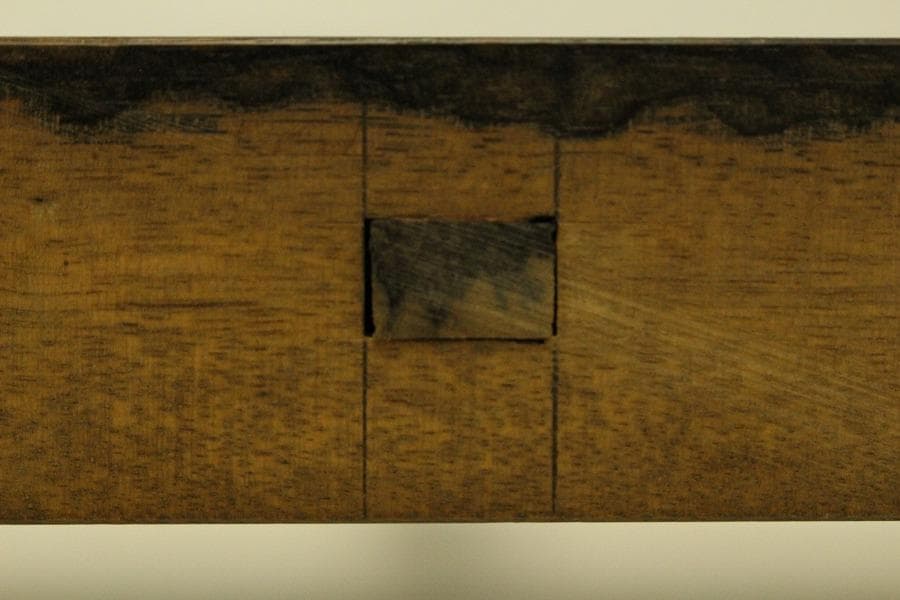 武具 日本刀 刀掛 黒柿 時代物(ZE651)