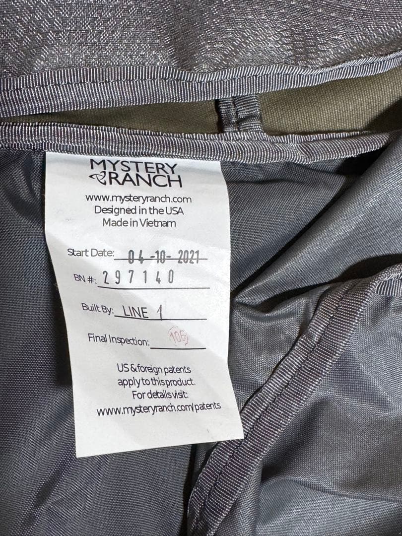 ミステリーランチ　リュック　ミッションローバー 60+