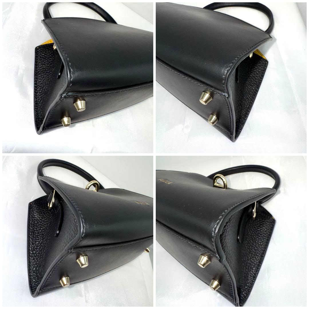 ✨美品✨フルラ ジェネシス S 2WAY ターンロック バッグ ブラック